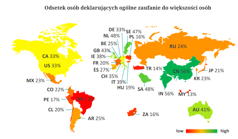 Zaufanie na świecie